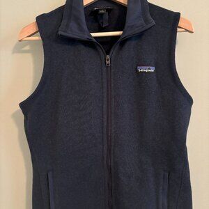 Patagonia better sweater vest, navy blue, women's size M
